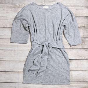 Gray lined Sweater Dress